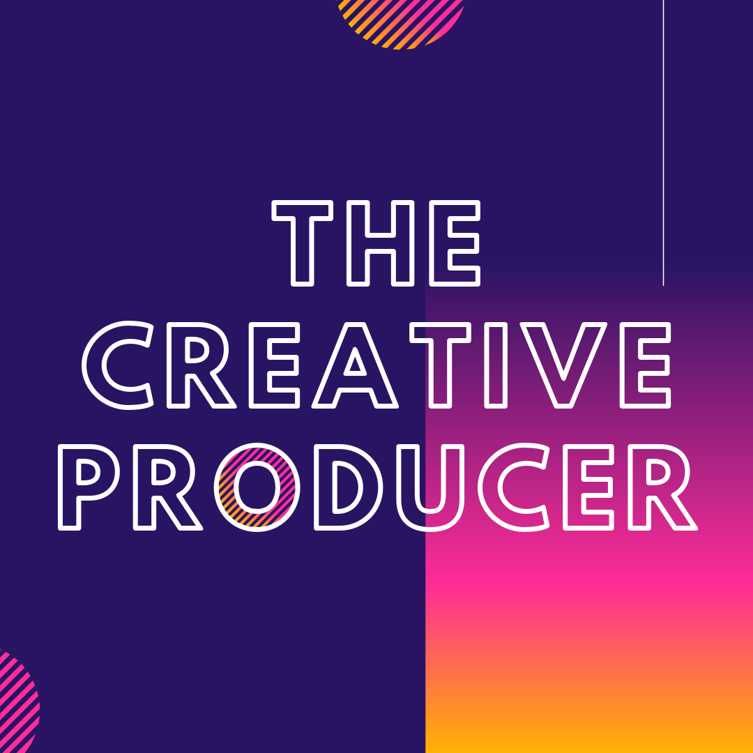 multi-colored graphic with the Creative Producer IG logo